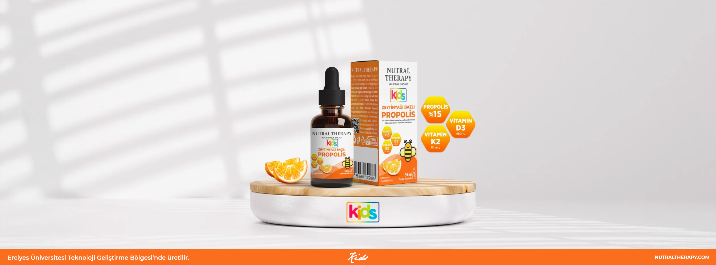 Nutral Therapy Zeytinyağı Bazlı Propolis Kids D3 K2