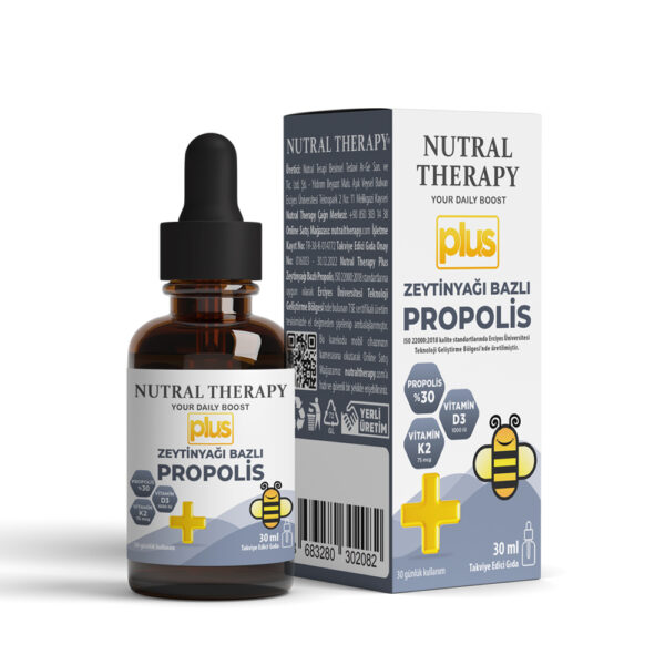 Zeytinyağı Bazlı Propolis Plus D3 K2 (30 ml)